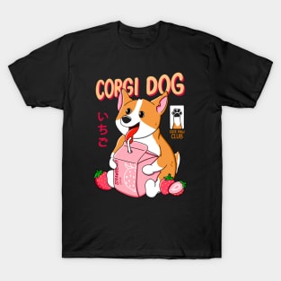 Corgi Strawberry Juice T-Shirt